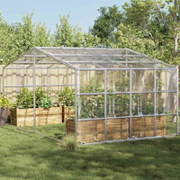vidaXL Växtskydd Transparent 7 x 5 m PVC