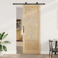 vidaXL Skjutdörr ORKDAL Naturlig 83 x 232 cm Massiv furu