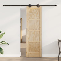 vidaXL Skjutdörr ORKDAL Naturlig 61 x 198,5 cm Massiv furu