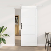 vidaXL Skjutdörr ORKDAL Vit 83 x 202 cm Massiv furu
