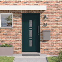 vidaXL Framdörr Antracit 108 x 208 cm PVC