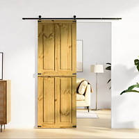 vidaXL Ladugårdsdörr Corona HonungsBrun 70 x 210 cm Massiv furu