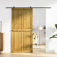 vidaXL Ladugårdsdörr Corona HonungsBrun 100 x 210 cm Massiv furu