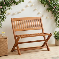 vidaXL Barnbänk Brun 61 x 38 x 57 cm Massiv Eukalyptus Trä