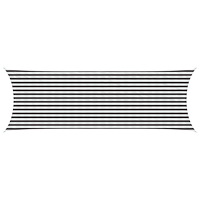 vidaXL Solsätt segel Antracit och vitt 2 x 6 m HDPE