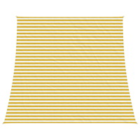 vidaXL Solsätt segel Gul och Vit 4 / 5 x 4 m HDPE