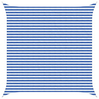 vidaXL Solsätt segel Blå och Vit 4,5 x 4,5 m HDPE