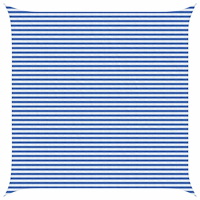 vidaXL Solsätt segel Blå och Vit 5 x 5 m HDPE