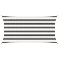 vidaXL Solsätt segel Ljusgrå och vit. 2,5 x 4,5 m HDPE