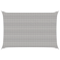 vidaXL Solsätt segel Ljusgrå och vit. 4 x 5 m HDPE