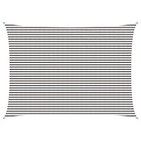 vidaXL Solsätt segel Ljusgrå och vit. 5 x 7 m HDPE