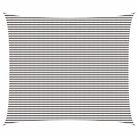 vidaXL Solsätt segel Ljusgrå och vit. 6 x 8 m HDPE