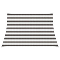 vidaXL Solsätt segel Ljusgrå och vit. 3 / 4 x 3 m HDPE