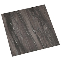 vidaXL Självhäftande golvplankor 30,5 x 30,5 cm 20 pcs PVC Mörkgrå