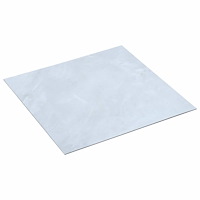 vidaXL Självhäftande golvplankor 30,5 x 30,5 cm 20 pcs PVC Vit marmor