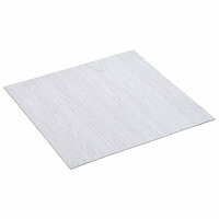 vidaXL Självhäftande golvplankor 30,5 x 30,5 cm 20 pcs PVC Vit