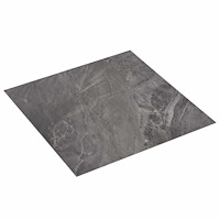 vidaXL Självhäftande golvplankor 30,5 x 30,5 cm 20 pcs PVC Svart