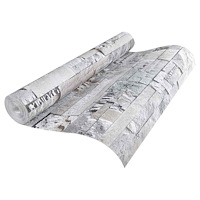 vidaXL 3D sten tapet Grå 10 x 0,53 m Non-woven tyg