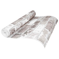 vidaXL 3D Solid Tapet Randig Tegel 10 x 0,53 m Non-woven tyg