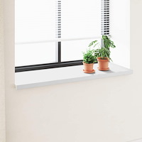 vidaXL Fönsterbräda Vit 140 x 50 x 4,5 cm PVC