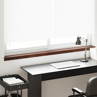 vidaXL Fönsterbräda Brun trä 120 x 10 x 4,5 cm PVC
