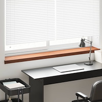 vidaXL Fönsterbräda Brun trä 140 x 20 x 4,5 cm PVC