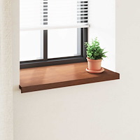 vidaXL Fönsterbräda Brun trä 80 x 50 x 4,5 cm PVC