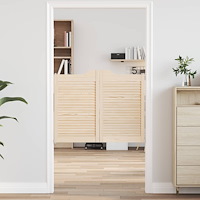 vidaXL Svängdörrar Naturlig 80 x 50 cm Massiv furu