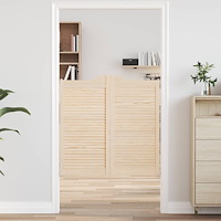 vidaXL Svängdörrar Naturlig 100 x 50 cm Massiv furu