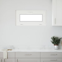 vidaXL Källarfönster RISOR 80 x 40 cm PVC och glas Vit