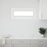 vidaXL Källarfönster RISOR 90 x 40 cm PVC och glas Vit