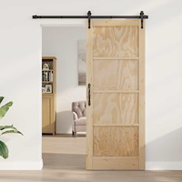 vidaXL Inredningsdörr Naturlig 93 x 211 cm Plywood