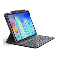 ZAGG ZAGG Messenger Folio 2 - tangentbord och foliefodral (fodral) - portabel - QWERTY - Nordisk - träkol Inmatningsenhet