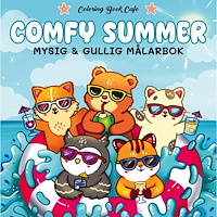 Legind A/S Comfy Summer. Mysig och gullig Cozy Coloring målarbok från Coloring Book Cafe (häftad)