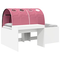 vidaXL Säng med Tunnel 4 pcs Artisian Ek och Rosa Konstruerat trä