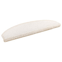 vidaXL Självhäftande trappmattor 15 pcs Vit 80 x 24,5 x 3,5 cm