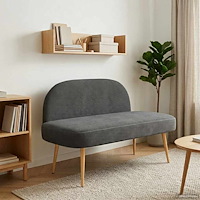 vidaXL Klädd bänk med ryggstöd Mörkgrå 110 x 60 x 76 cm Kordread tyg