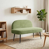 vidaXL Klädd bänk med ryggstöd Ljusgrön 110 x 60 x 76 cm Sammet