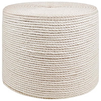 vidaXL Juterep 8 Vit 100% Tossa jute