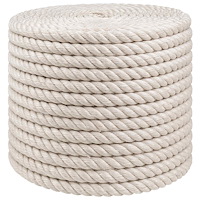 vidaXL Juterep 12 Vit 100% Tossa jute