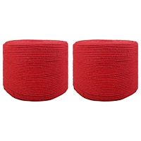 vidaXL Rep 2 pcs Röd Bomull