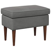 vidaXL Fotpall Mörkgrå 55 x 35 x 41 cm Sammet