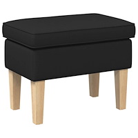 vidaXL Fotpall Svart 55 x 35 x 41 cm Tyg