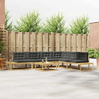 vidaXL Utomhussoffset med kudde Vit 79 x 79 x 37 cm Polyester
