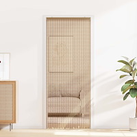 vidaXL Insektsdörrgardin flerfärgad 90 x 200 cm Bambu