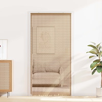 vidaXL Insektsdörrgardin flerfärgad 100 x 200 cm Bambu