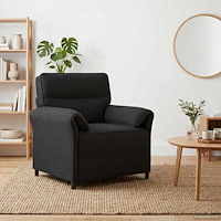 vidaXL Soffa 100% polyester metallram MDF, Plywood