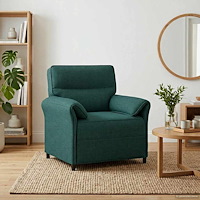 vidaXL Soffa 100% polyester metallram MDF, Plywood