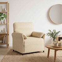 vidaXL Soffa 100% polyester metallram MDF, Plywood