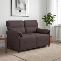 vidaXL Soffa 100% polyester metallram MDF, Plywood